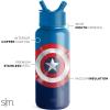 imageSimple Modern Star Wars Darth Vader Water Bottle with Straw Lid Vacuum Insulated Stainless Steel Metal Thermos  Gifts for Women Men Reusable Leak Proof Flask  Summit Collection  32oz Vader NationMarvel Captain America Shield