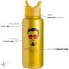 imageSimple Modern Star Wars Darth Vader Water Bottle with Straw Lid Vacuum Insulated Stainless Steel Metal Thermos  Gifts for Women Men Reusable Leak Proof Flask  Summit Collection  32oz Vader NationMarvel Iron Man Tony Stark