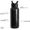 imageSimple Modern Star Wars Darth Vader Water Bottle with Straw Lid Vacuum Insulated Stainless Steel Metal Thermos  Gifts for Women Men Reusable Leak Proof Flask  Summit Collection  32oz Vader NationDisney Iconic Mickey