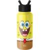 imageSimple Modern Star Wars Darth Vader Water Bottle with Straw Lid Vacuum Insulated Stainless Steel Metal Thermos  Gifts for Women Men Reusable Leak Proof Flask  Summit Collection  32oz Vader NationViacom Spongebob Smile