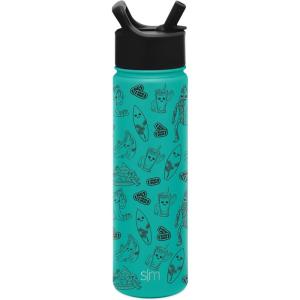 imageSimple Modern Star Wars Darth Vader Water Bottle with Straw Lid Vacuum Insulated Stainless Steel Metal Thermos  Gifts for Women Men Reusable Leak Proof Flask  Summit Collection  32oz Vader NationFortnite Peely Mashup
