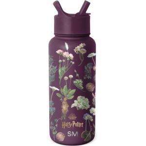 imageSimple Modern Star Wars Darth Vader Water Bottle with Straw Lid Vacuum Insulated Stainless Steel Metal Thermos  Gifts for Women Men Reusable Leak Proof Flask  Summit Collection  32oz Vader NationHarry Potter Herbology
