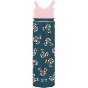 imageSimple Modern Star Wars Darth Vader Water Bottle with Straw Lid Vacuum Insulated Stainless Steel Metal Thermos  Gifts for Women Men Reusable Leak Proof Flask  Summit Collection  32oz Vader NationDisney Mickey Mouse Floral Riptide