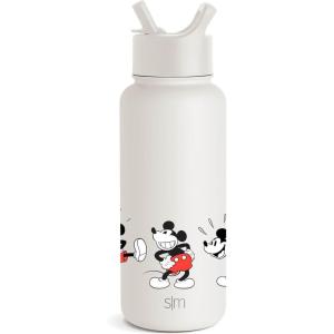 imageSimple Modern Star Wars Darth Vader Water Bottle with Straw Lid Vacuum Insulated Stainless Steel Metal Thermos  Gifts for Women Men Reusable Leak Proof Flask  Summit Collection  32oz Vader NationDisney Mickey Mouse Dances