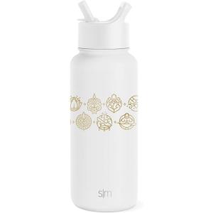 imageSimple Modern Star Wars Darth Vader Water Bottle with Straw Lid Vacuum Insulated Stainless Steel Metal Thermos  Gifts for Women Men Reusable Leak Proof Flask  Summit Collection  32oz Vader NationDisney Seal of a Princess