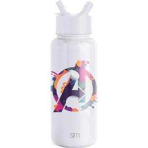 imageSimple Modern Star Wars Darth Vader Water Bottle with Straw Lid Vacuum Insulated Stainless Steel Metal Thermos  Gifts for Women Men Reusable Leak Proof Flask  Summit Collection  32oz Vader NationMarvel Avengers Assemble