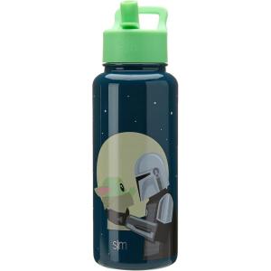 imageSimple Modern Star Wars Mandalorian Water Bottle with Straw Lid  Insulated Stainless Steel Thermos  Gifts for Women ampamp Men  Summit Collection  32oz  Moonlit Mandalorian