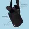 imageCorkcicle x Star Wars Grogu Crossbody Water Bottle Sling Bag Fits 16 oz to 40 oz Tumbler  Water Bottle Holder with Strap Securely Holds Bottle Cards Phone ampamp KeysMickey Mouse  Black