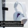 imageLogitech Astro A30 Lightspeed Wireless Gaming Headset for PS5  Bluetooth 24Ghz BuiltIn ampamp Detachable Mic USBC 35mm for Playstation Nintendo Switch PC  The Mandalorian EditionWhite