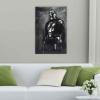 imageOpen Road Brands Disney Star Wars Grogu Mountain Scene Gallery Wrapped Canvas Wall Decor  Beautiful Baby Yoda Wall Art for Man Cave or Movie RoomBlackDark Gray