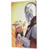 imageOpen Road Brands Disney Star Wars Grogu Mountain Scene Gallery Wrapped Canvas Wall Decor  Beautiful Baby Yoda Wall Art for Man Cave or Movie RoomGold