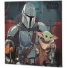 imageOpen Road Brands Disney Star Wars Grogu Mountain Scene Gallery Wrapped Canvas Wall Decor  Beautiful Baby Yoda Wall Art for Man Cave or Movie RoomGray