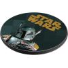 imageStar Wars The Mandalorian Grogu Color Block 15Watt Wireless ChargerBoba Fett