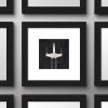 imageTrends International Gallery Pops Star Wars Saga  Neutral Abstract XWing Fighter Wall Art Wall Poster 12quot x 12quot Black Framed VersionBlack Framed Version