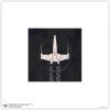 imageTrends International Gallery Pops Star Wars Saga  Neutral Abstract XWing Fighter Wall Art Wall Poster 12quot x 12quot Black Framed VersionUnframed Version