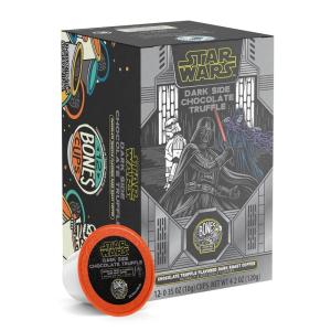 imageBones Coffee Company Star Wars Collectors Box Sample Pack Gift Set Flavored Coffee Beans Whole Bean Coffee Medium Roast Low Acid 12 oz Pack of 3Chocolate Truffle Bones Cups