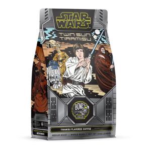 imageBones Coffee Company Star Wars Collectors Box Sample Pack Gift Set Flavored Coffee Beans Whole Bean Coffee Medium Roast Low Acid 12 oz Pack of 3Tiramisu Whole Bean
