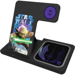 imageStar Wars Darth Vader Portrait Collage 15Watt 3 in 1 Charging StationYoda