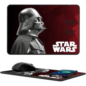 imageStar Wars The Mandalorian Din Djarin Color Block 15Watt Wireless Charger and Mouse PadDarth Vader