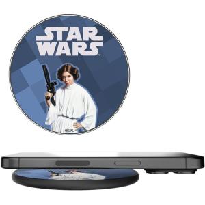 imageStar Wars The Mandalorian Grogu Color Block 15Watt Wireless ChargerPrincess Leia Organa