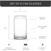 imageJoyJolt Star Wars Retro Vintage Collection 169oz Glass Tumblers  Featuring Darth Vader R2D2 Yoda Chewbacca Red Leader Jawa  Original Trilogy Drinkware Set of 6 with Glass StrawsClear Glasses