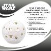 imageStar Wars The Mandalorian Grogu Ceramic Mood Light  Nightstand Table Lamp with LED Light for Bedroom Desk Living Room  Home Decor Room Essential  Movie Gifts And Collectibles  6 Inches Tall