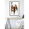 imageTrends International Star Wars Saga  Boba Fett Black And Orange Wall Poster 22375quot x 34quot Premium Unframed VersionBarnwood Framed Version