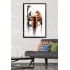 imageTrends International Star Wars Saga  Boba Fett Black And Orange Wall Poster 22375quot x 34quot Premium Unframed VersionBlack Framed Version