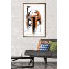 imageTrends International Star Wars Saga  Boba Fett Black And Orange Wall Poster 22375quot x 34quot Premium Unframed VersionBronze Framed Version