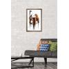 imageTrends International Star Wars Saga  Boba Fett Black And Orange Wall Poster 22375quot x 34quot Premium Unframed VersionBronze Framed Version