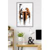 imageTrends International Star Wars Saga  Boba Fett Black And Orange Wall Poster 22375quot x 34quot Premium Unframed VersionGray Framed Version
