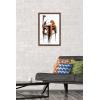 imageTrends International Star Wars Saga  Boba Fett Black And Orange Wall Poster 22375quot x 34quot Premium Unframed VersionMahogany Framed Version