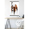 imageTrends International Star Wars Saga  Boba Fett Black And Orange Wall Poster 22375quot x 34quot Premium Unframed VersionPremium Poster  Clip Bundle