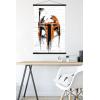 imageTrends International Star Wars Saga  Boba Fett Black And Orange Wall Poster 22375quot x 34quot Premium Unframed VersionPremium Print and Black Hanger Bundle