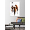imageTrends International Star Wars Saga  Boba Fett Black And Orange Wall Poster 22375quot x 34quot Premium Unframed VersionPremium Print and White Hanger Bundle