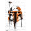 imageTrends International Star Wars Saga  Boba Fett Black And Orange Wall Poster 22375quot x 34quot Premium Unframed VersionPremium Unframed Version