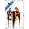 imageTrends International Star Wars Saga  Boba Fett Black And Orange Wall Poster 22375quot x 34quot Premium Unframed VersionPremium Unframed Version