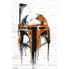 imageTrends International Star Wars Saga  Boba Fett Black And Orange Wall Poster 22375quot x 34quot Premium Unframed VersionPremium Unframed Version