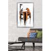 imageTrends International Star Wars Saga  Boba Fett Black And Orange Wall Poster 22375quot x 34quot Premium Unframed VersionSilver Framed Version