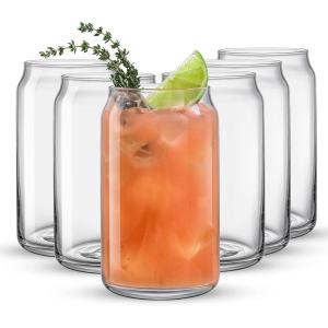 imageJoyJolt Star Wars Retro Vintage Collection 169oz Glass Tumblers  Featuring Darth Vader R2D2 Yoda Chewbacca Red Leader Jawa  Original Trilogy Drinkware Set of 6 with Glass StrawsClear Glasses