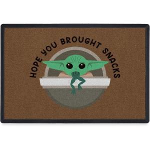 imageRuggable x Star Wars Washable Front Entryway 2x3 Welcome Door Mat  Millennium Falcon Rebels Welcome Premium Doormat for Indoor Outdoor Entry with Gripper Non Slip PadGreen Grogu Snacks