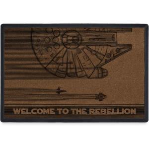 imageRuggable x Star Wars Washable Front Entryway 2x3 Welcome Door Mat  Millennium Falcon Rebels Welcome Premium Doormat for Indoor Outdoor Entry with Gripper Non Slip PadMillennium Falcon Rebels Welcome