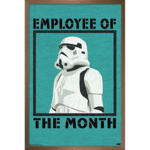 imageTrends International Star Wars Saga  Employee Of The Month Wall Poster 22375quot x 34quot Premium Unframed VersionBronze Framed Version