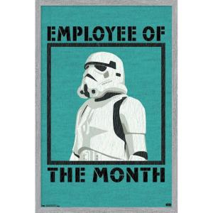 imageTrends International Star Wars Saga  Employee Of The Month Wall Poster 22375quot x 34quot Premium Unframed VersionGray Framed Version