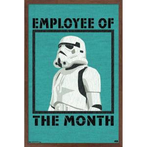 imageTrends International Star Wars Saga  Employee Of The Month Wall Poster 22375quot x 34quot Premium Unframed VersionMahogany Framed Version