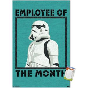 imageTrends International Star Wars Saga  Employee Of The Month Wall Poster 22375quot x 34quot Premium Unframed VersionPremium Poster  Mount Bundle