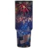 imageBioworld Star Wars Mandalorian Mythosaur Skull Bounty Hunter Logo 40 Oz Silver Stainless Steel TumblerAmericana Fireworks