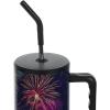 imageBioworld Star Wars Mandalorian Mythosaur Skull Bounty Hunter Logo 40 Oz Silver Stainless Steel TumblerAmericana Fireworks