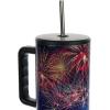 imageBioworld Star Wars Mandalorian Mythosaur Skull Bounty Hunter Logo 40 Oz Silver Stainless Steel TumblerAmericana Fireworks