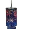 imageBioworld Star Wars Mandalorian Mythosaur Skull Bounty Hunter Logo 40 Oz Silver Stainless Steel TumblerAmericana Fireworks